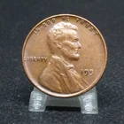 195X Lincoln Wheat Cent Struck Through Grease Mint Error Copper Penny