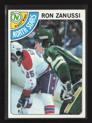 1978-79 Topps #252 Ron Zanussi Minnesota North Stars Rookie VG ** CREASE **