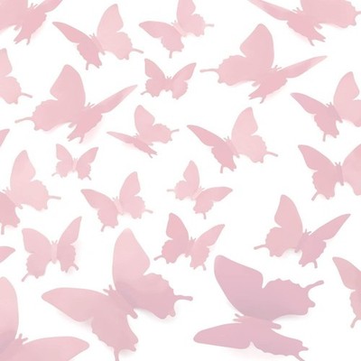 3D Butterfly Wall Decor 24/48pcs   DIY Removable Room, Party & Wedding