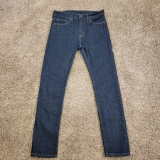 Levi's 510 Skinny Fit Men Jeans 31x32 Dark Wash Indigo Stretch Denim Streetwear