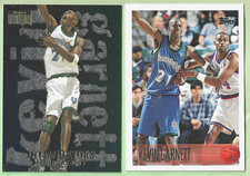 1997 Skybox Premium Intimidators #8 Kevin Garnett Minnesota Timberwolves 2 cards