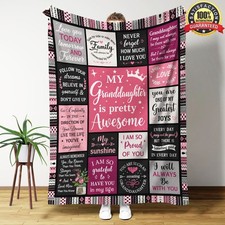 Granddaughter Christmas Gift Sherpa Blanket From Grandparents With Love