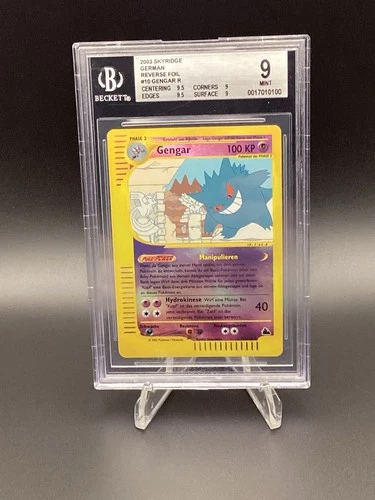 2003 Skyridge Gengar German Reverse Holo Beckett 9 Mint