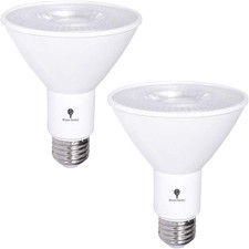 2 Pack PAR30 Outdoor LED Flood Light Bulb 12W 100 Watt Equivalent 900 Lumens Dim