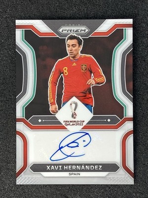 Xavi Autograph Spain 2022 Panini Prizm World Cup Qatar