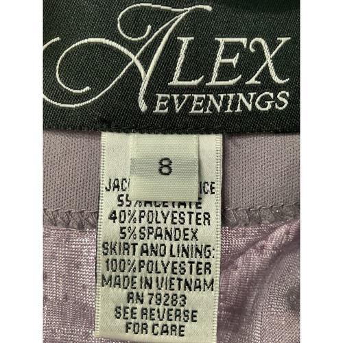 Alex Evenings Women's Purple Coatigan - Size 8 - Picture 3 of 4