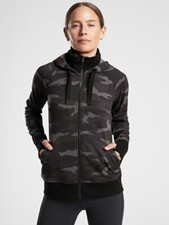 Athleta S Small Camo Triumph Printed Hoodie Sweatshirt NEW 511504