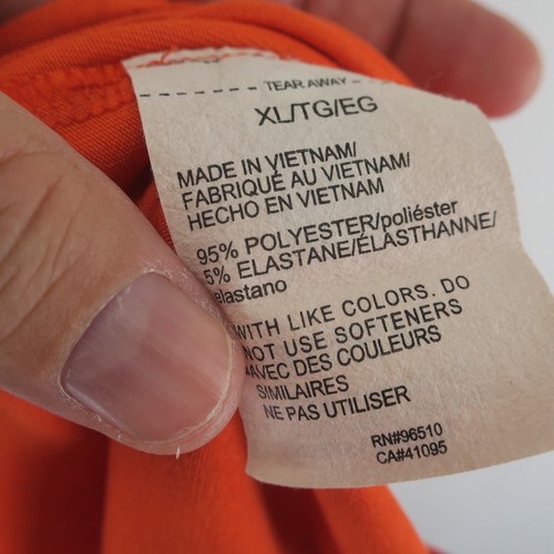 Under Armour Auburn Tigers Short Sleeve Polo Shirt Mens XL Orange - Picture 7 of 7
