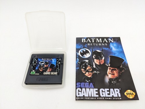 Batman Returns Sega Game Gear Cartridge, Case & Manual
