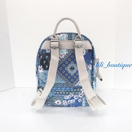NWT Kipling KI0307 Rose Small Backpack Travel Bag Polyester Pretty Patchwork - Picture 3 of 10