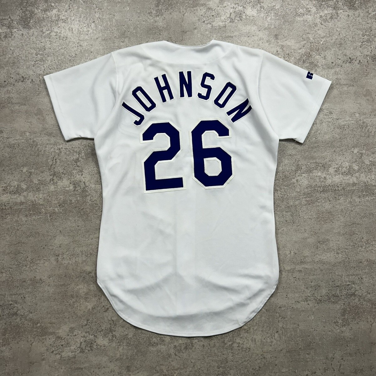 VTG 90s MLB LOS ANGELES DODGERS CHARLES JOHNSON RUSSELL AUTHENTIC
