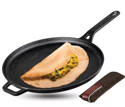 Vinod Legacy Pre Seasoned Cast Iron Roti/Chapati/Dosa Kallu