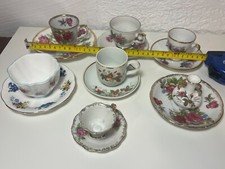 Vintage Mini Tea Cups  Saucers lot of 7, excellent condition