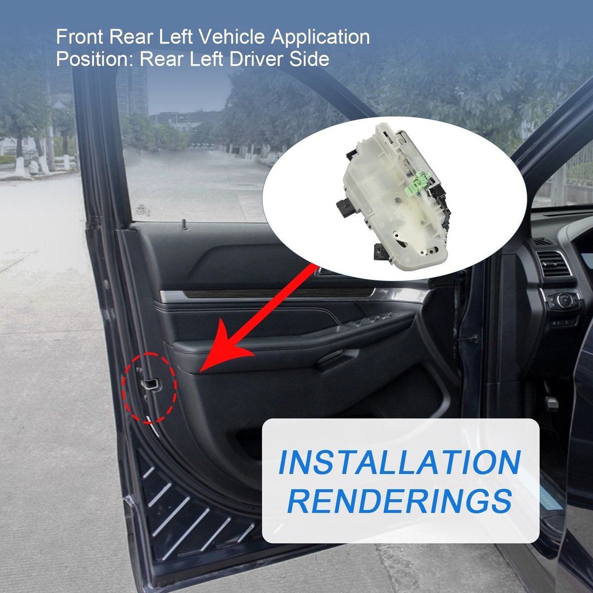 New Rear Left Side Door Latch Lock OEM# 9L3Z-5426413-A For Ford F