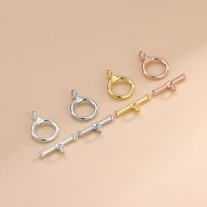 925 Sterling Silver DIY Make Necklace Bracelet Connecting Clasp Hook Accessories - Image 3 of 4