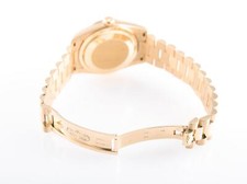 Rolex Day-Date 228238- 18k Gold Fluted Bezel 40mm-Custom Green Roman Dial 3