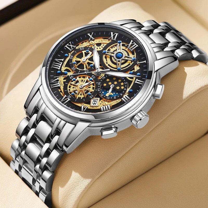 Montre étanche en acier complet pour éviter les rayures et l'eau - 4