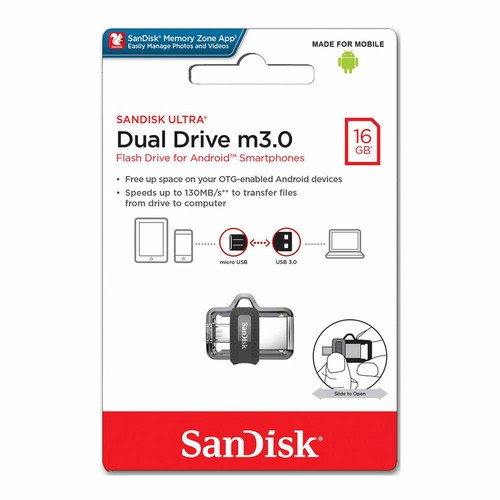 SanDisk Ultra m3.0 16Go 32Go 64Go 128Go 256Go Lecteurs flash USB MicroUSB FR - Photo 5/11