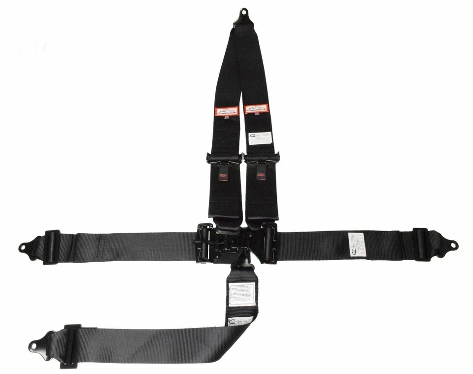 ARNÉS SUPER GAS RACING CINTURÓN MONTAJE EN V SFI 16.1 PESTILLO Y ENLACE 5 PUNTOS NEGRO Foto 3 de 4