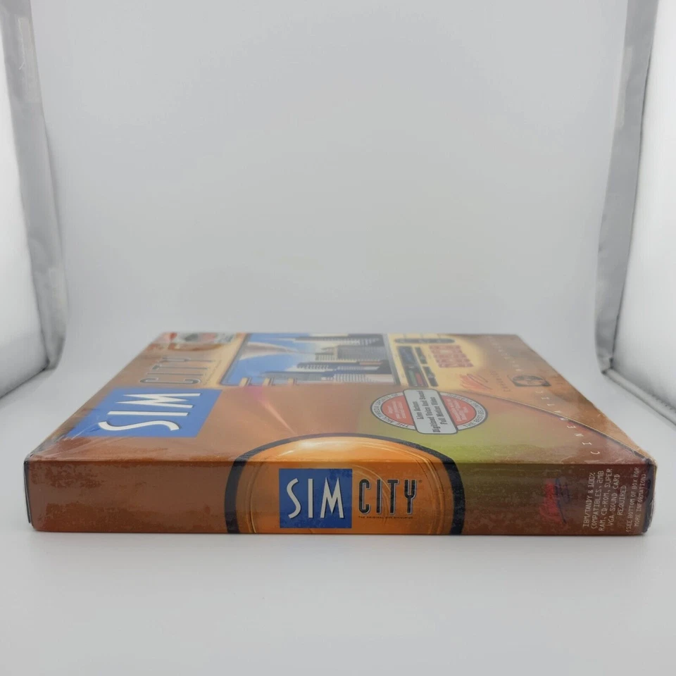 SimCity: Enhanced CD-ROM, 1993, Big Box, New & Sealed - Image 4 of 4