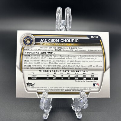 2023 Bowman Draft Jackson Chourio R40383 | eBay