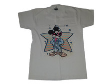Vintage Disney Mickey Mouse Hollywood Superstar Boys Shirt Large 80s/90s RARE