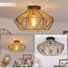 Vintage Wohn Schlaf Ess Zimmer Lampe Seil Boho Style Decken Leuchten Lichteffekt