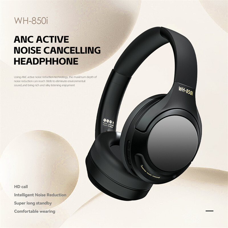 Bluetooth Wireless Headphones Active Noise Cancelling Over-Ear Earphones Headset