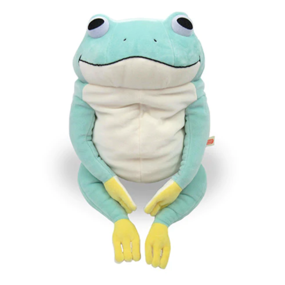 Shinada Global Mochi-Kaeru Frog Blue L Size Plush Doll Stuffed