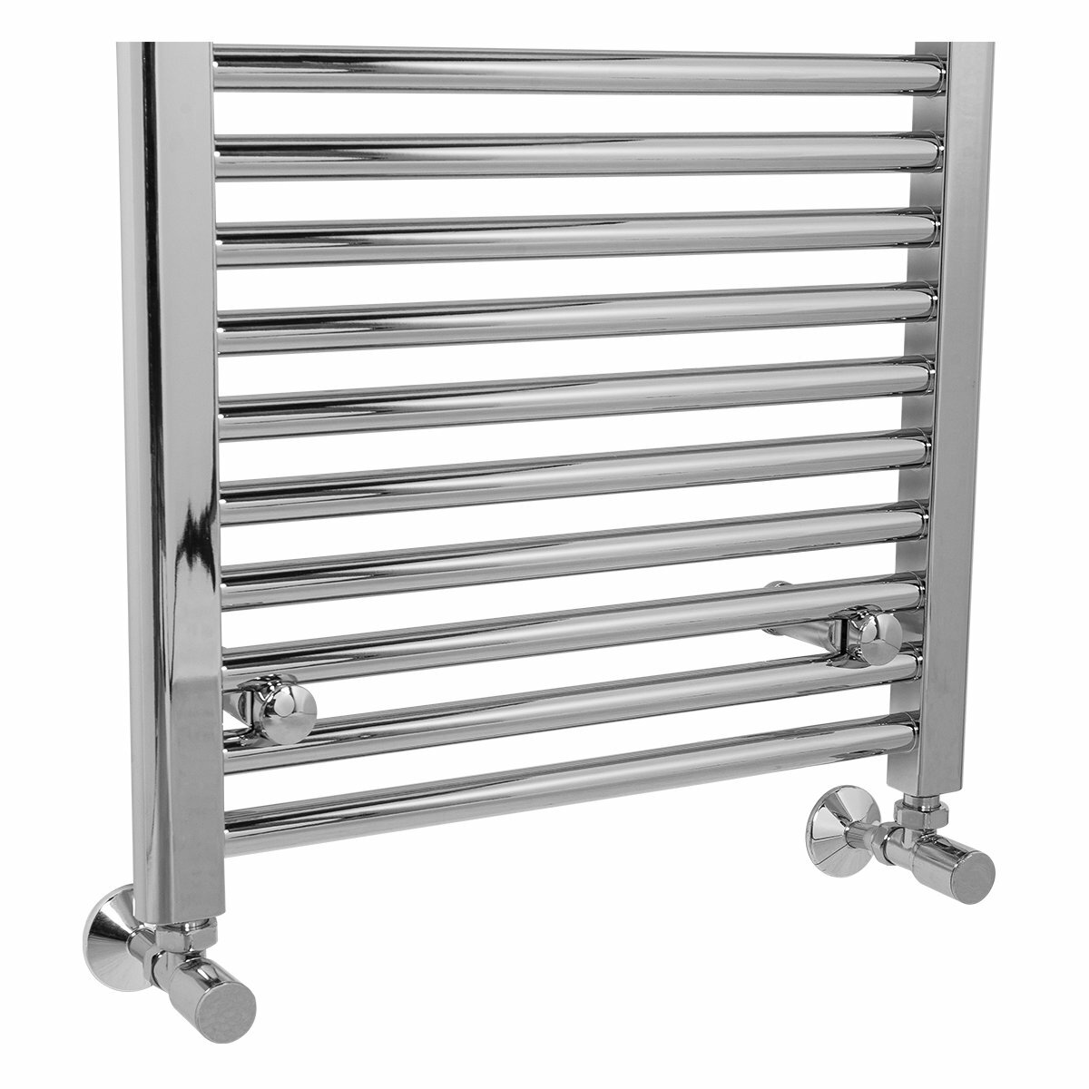 Contemporary Straight Bathroom Heated Towel Rail Radiator Rad 1800 x 500 Chrome