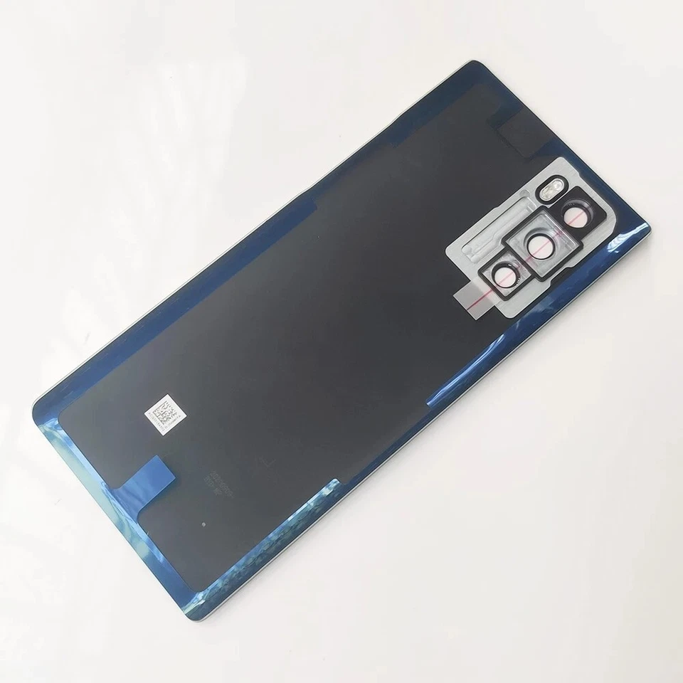 Cubierta de carcasa de puerta trasera de vidrio reemplazo de batería para LG Wing 5G F100 negro Foto 2 de 3