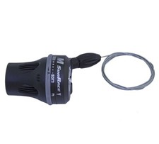 New 3-speed Sun Race Left Twist Shifter Tsm-63 Sun Race In Black