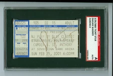DaJuan Wagner Autographed 2001 NJ Play By Play Classic Ticket Stub SGC Authentic