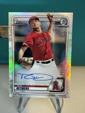 Reid Detmers 2020 1st Bowman Chrome AUTO Prospect REFRACTOR 421/499 CDA-RD