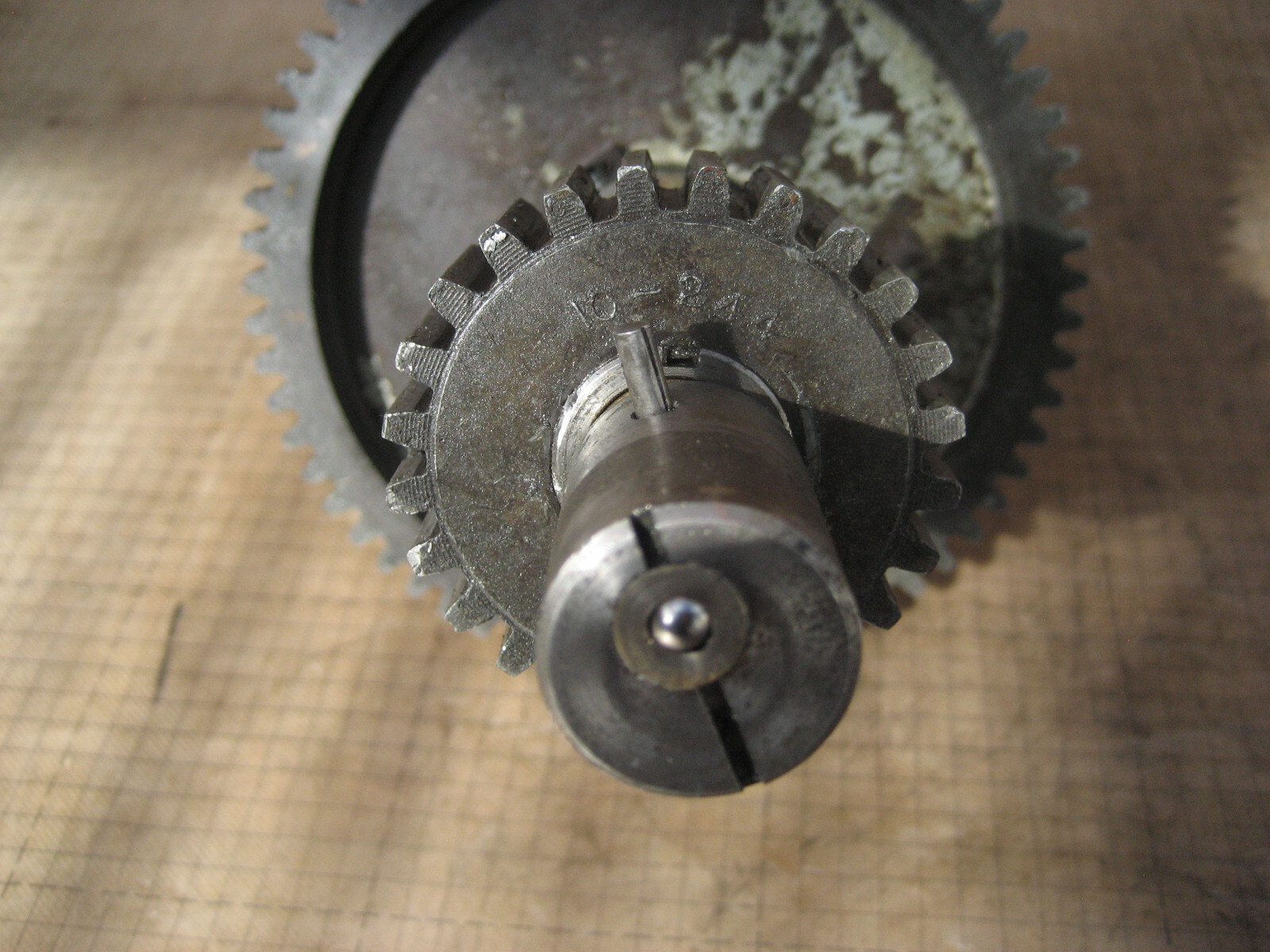 VTG 1970's Atlas Craftsman 12" Metal Lathe Headstock Back Gear Assembly