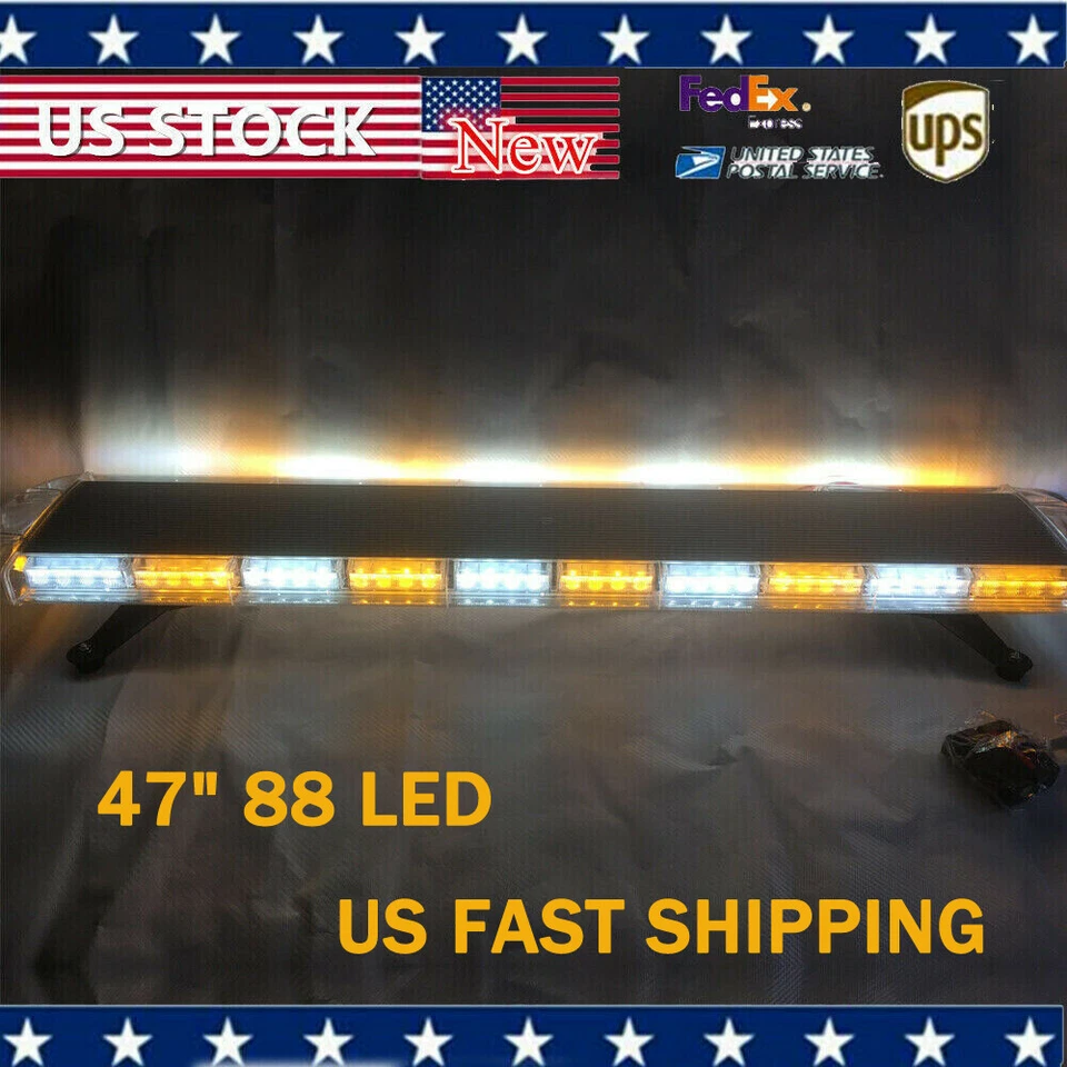 47" Tow Truck Light Bar Emergency Strobe Light Bar LED Emergency Lights 88 LED Foto 3 de 4