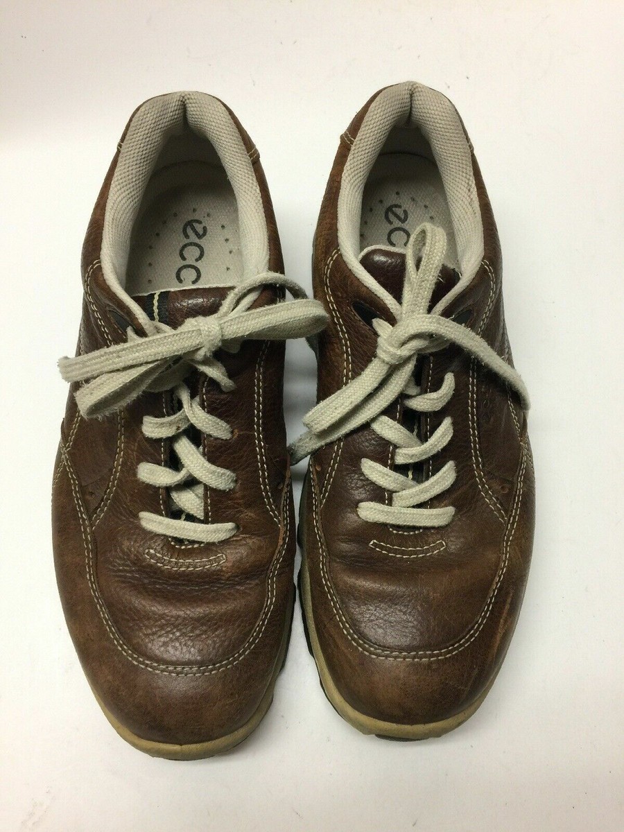 ECCO SHOES  BROWN SITH LACES SIZE 41 ECCO Mens Oxford Dress Shoes Brown Leather Lace Up Size 41  main image 2