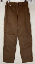 Vintage Talbots Corduroy Pants Womens 8 Brown Stretch Hi Rise Straight Old Stock