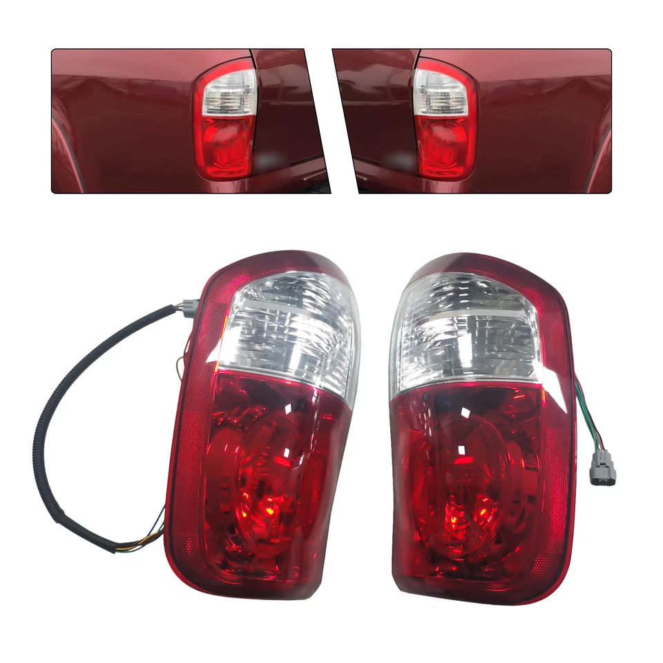 For 2005-2006 Toyota Tundra Pair Left+Right Halogen Tail Lamps Rear Brake Light Foto 4 de 4