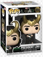 FIGURA DE VINILO FUNKO POP PRESIDENT LOKI DISNEY MARVEL AVENGERS LOKI #898 NUEVA