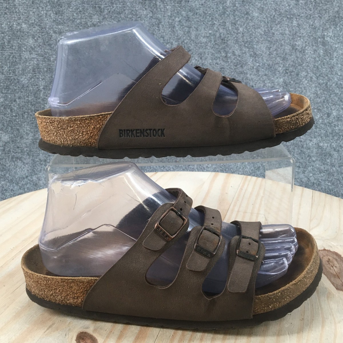 Birkenstock Sandals Mens 37 Florida Triple straps Slide