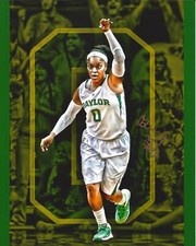 Odyssey Sims Autographed 8x10 Baylor WNBA Free Shipping B476