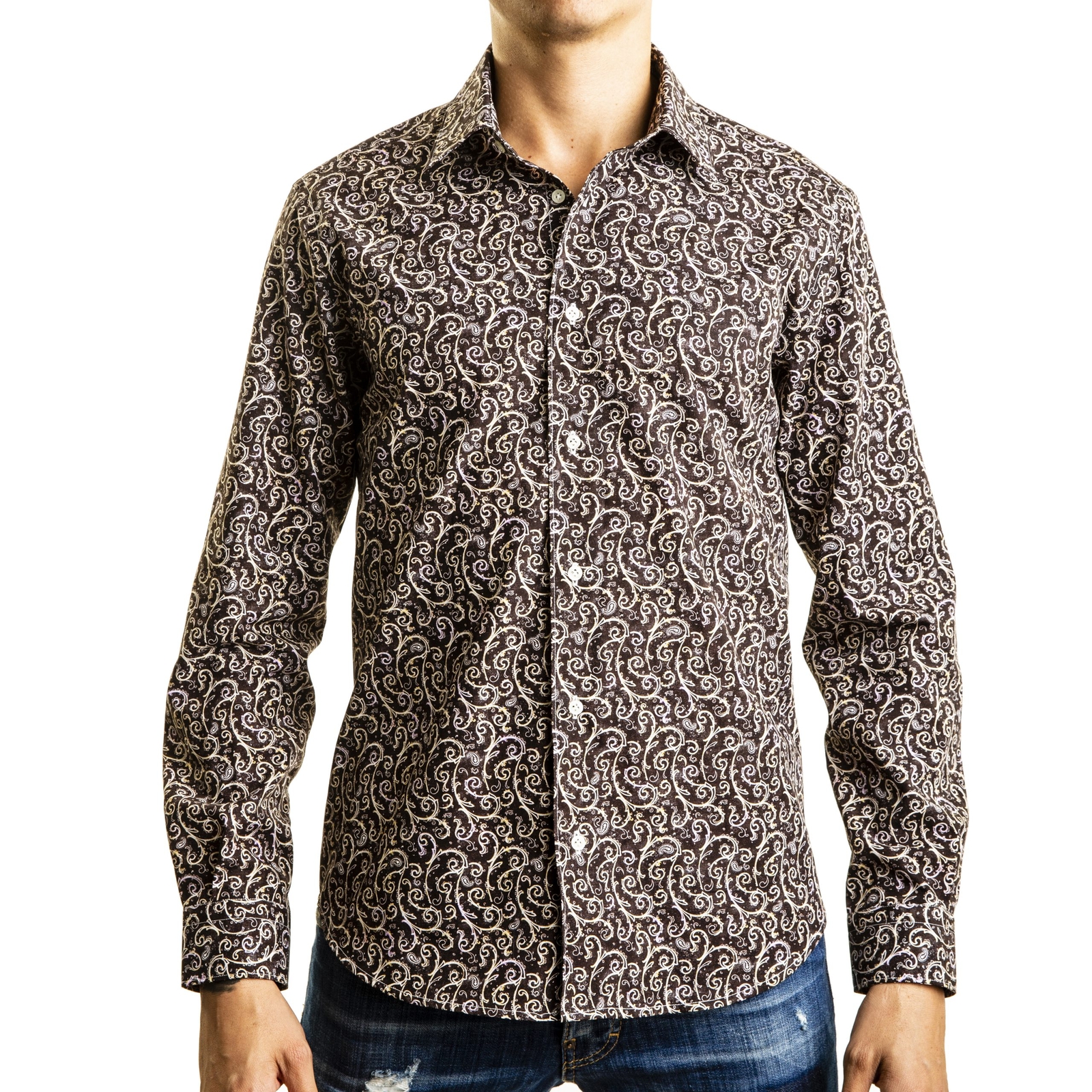 Поджанти 1958 Манн Камисия маника лунга Браун 12562