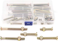 Binifimux Baby Bed Crib Screws Hardware Replacement Parts, 50Pcs M6 X 40Mm/ 50Mm