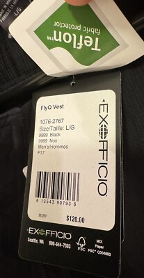 Gilet De Pêche ExOfficio FlyQ Homme Taille XL - Léger, Multiple Poches, Couleur Noyer - Excellent état