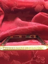 FLAWLESS Exceptional APPLE 6 PLUS Clear Crystals Surround Gold CELL PHONE COVER