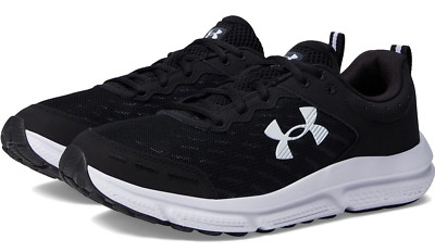 Under Armour Men's Charged Assert 10 Running Shoes Black/White (Select Size)