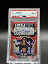 2023 PRIZM WWE #/99 SENSATIONAL SIGNATURES RED #SN-JCJ JACY JAYNE PSA 10 POP 1