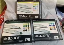 Royal  Langnickel - Azure BlendaBle Markers - Dual Tip 3 Packs 13 39 Count