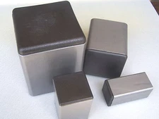 Plastic Insert Caps the open end of 3" Square Steel Tube 3/16 - 1/4" wall